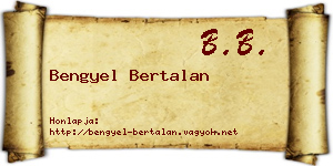 Bengyel Bertalan névjegykártya